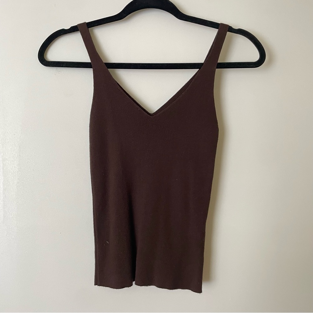 Mango Chocolate Brown V-Neck Camisole